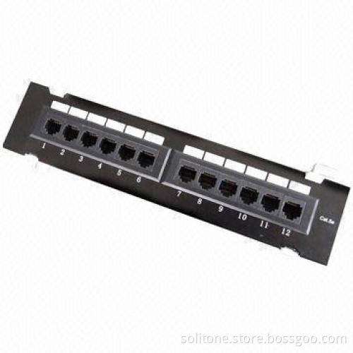 UTP 12 Port Cat5e Patch Panel